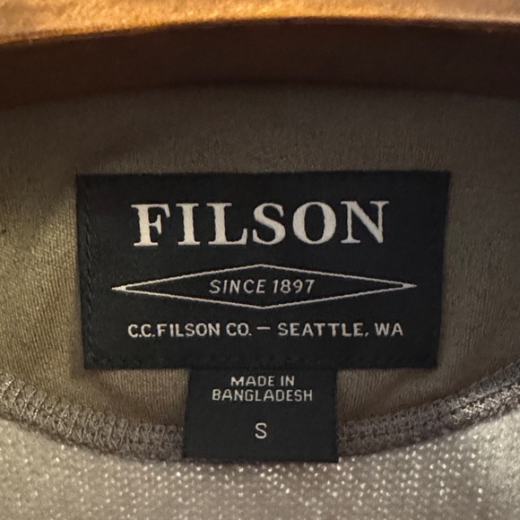 Filson Men's Sage Green Fleece Vest - Picture 2 of 5